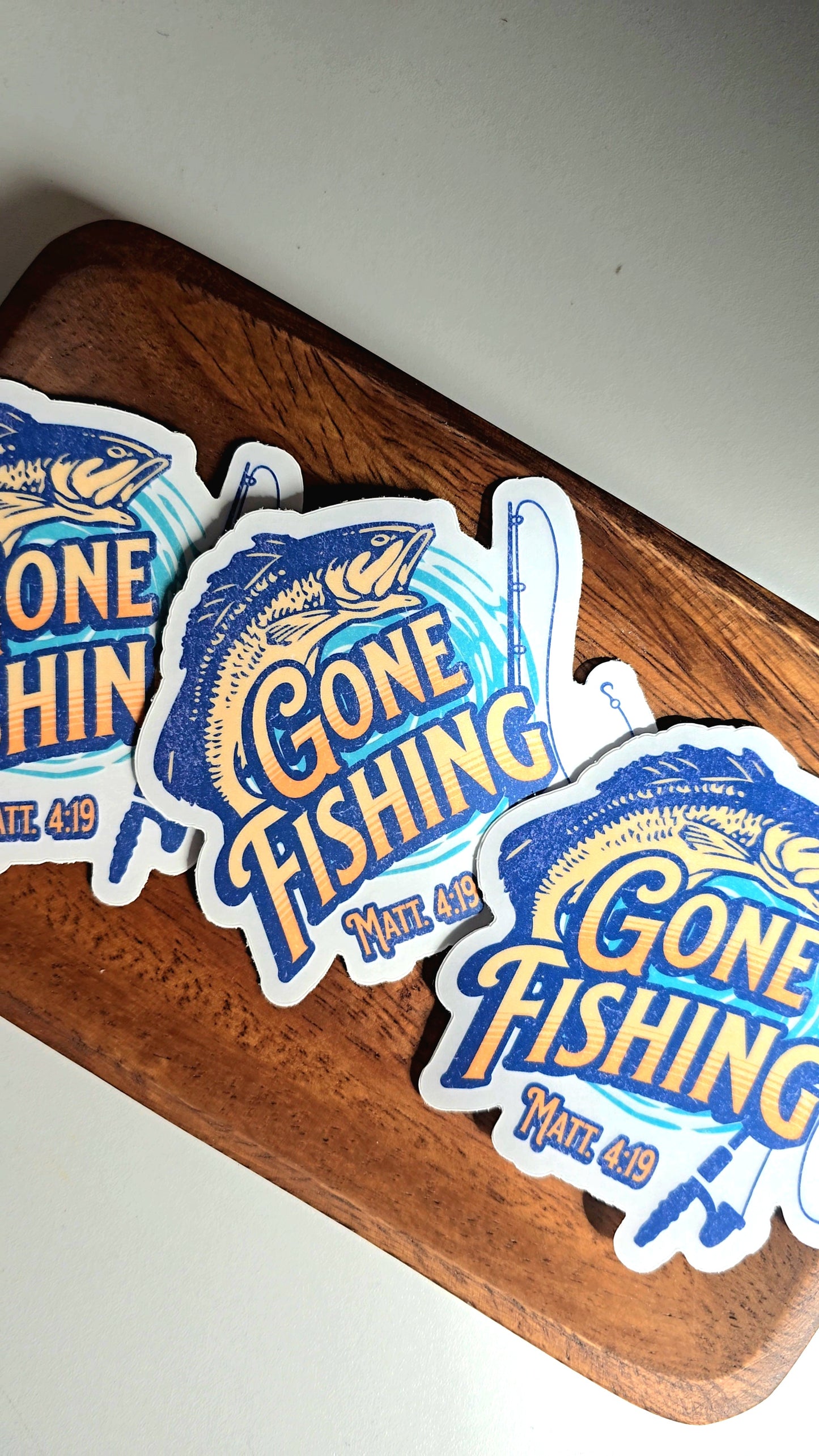 Gone Fishing Sticker