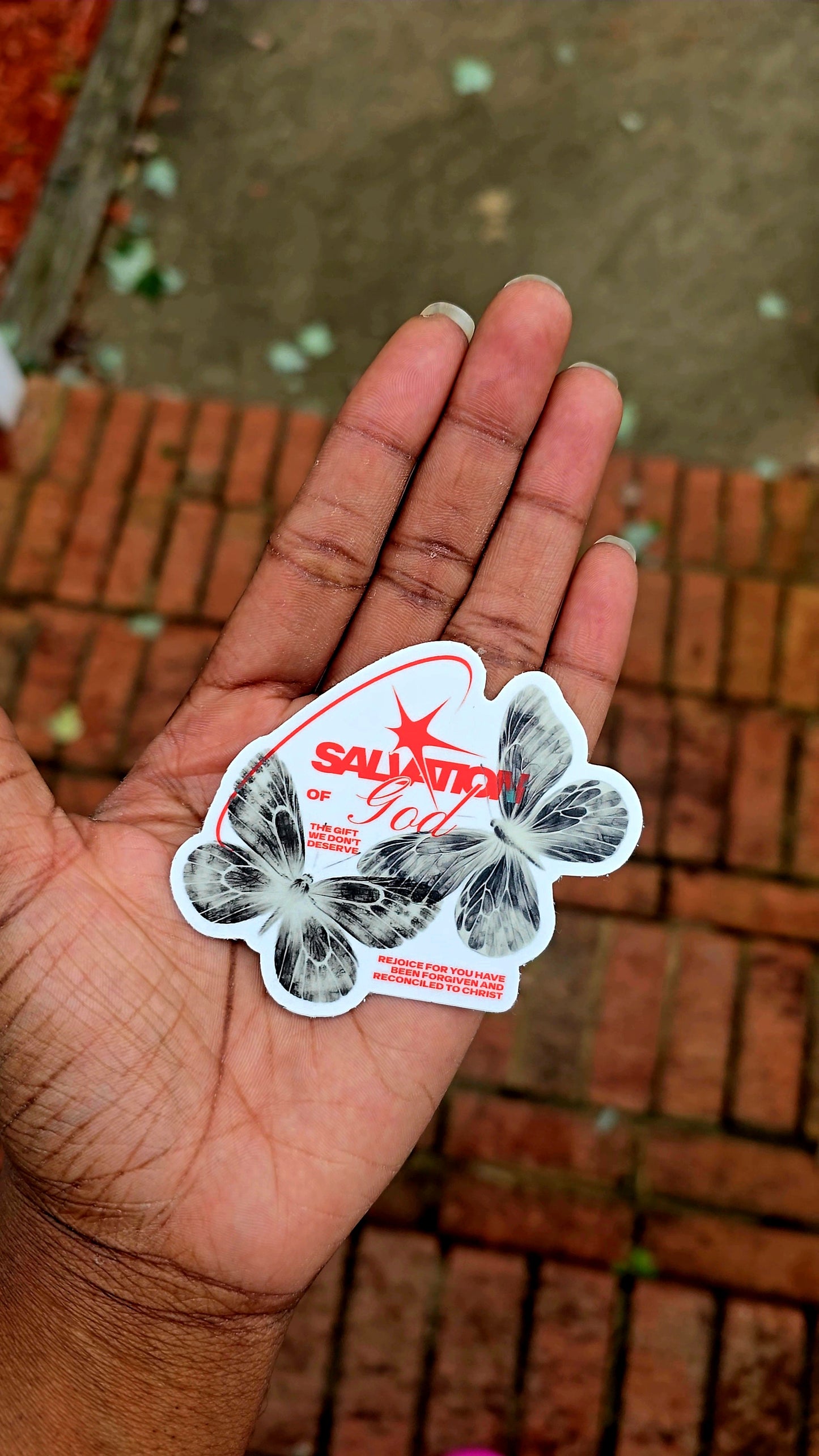 Salvation of God Sticker