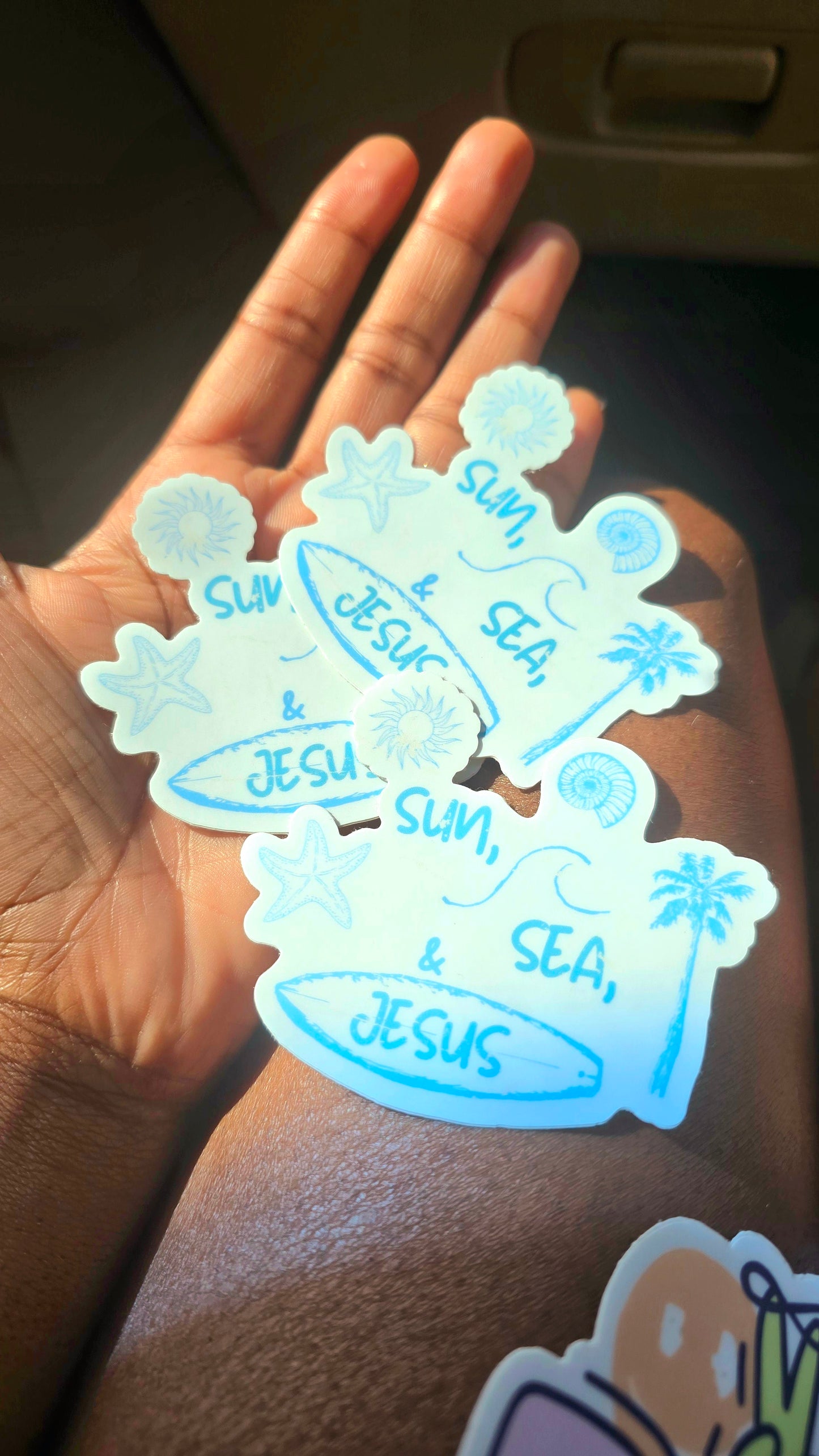 Sun, Sea & Jesus Sticker